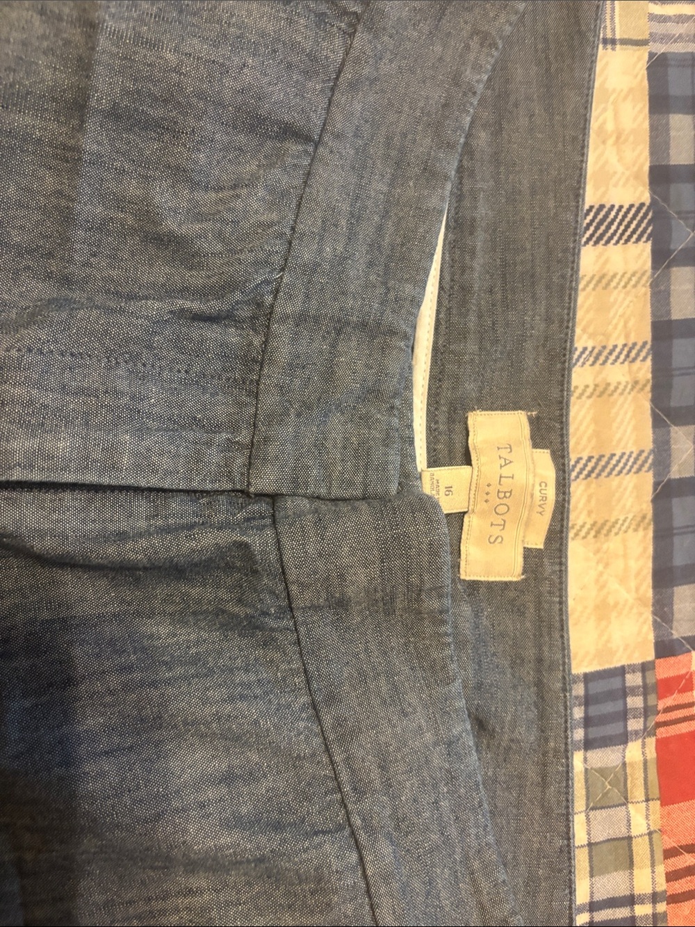 Talbots Men’s Light Blue Chambray Chinos